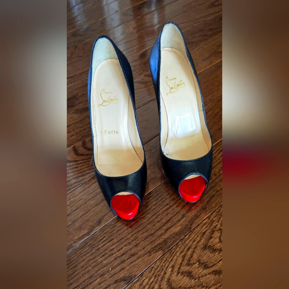 Christian Louboutin Black and Red Women's Shoes